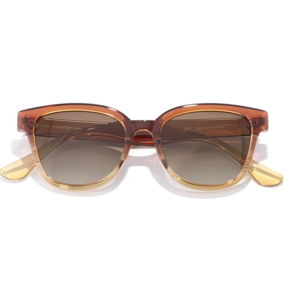 NIB Sunski - Miho Polarized Sunglasses - Sunset Sepia